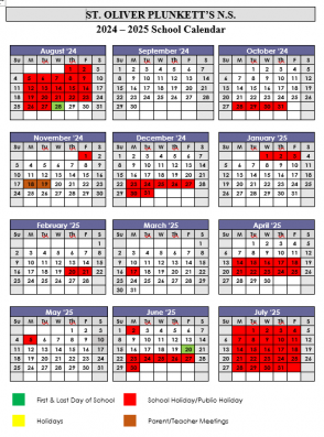 School Calendar 2024/2025